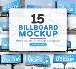 15个户外高炮广告模型：15 Billboards Mockup V2